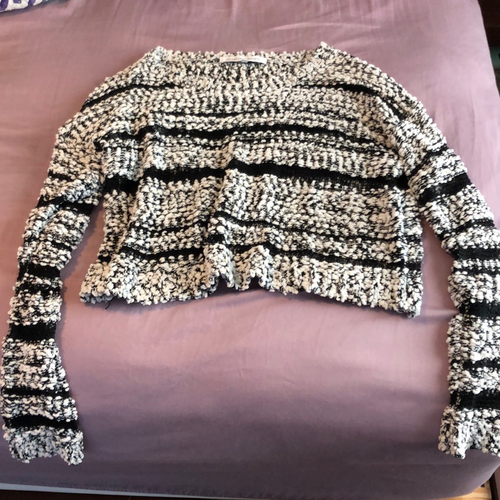 Black and white sweater